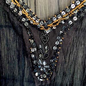 Black, translucent CHEMISE